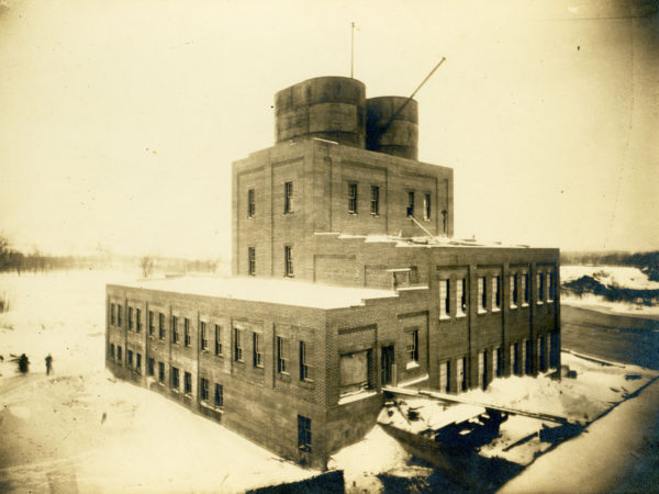 Sulphite processing building