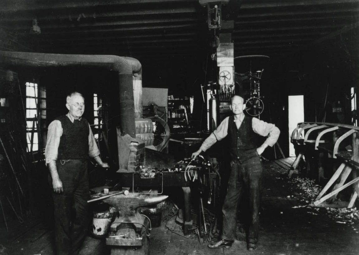 Interior of John F. Buyce Boat Shop in Speculator