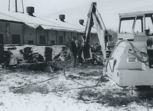 Working to reopen Fisher Hill shaft at the Republic Steel mines in Mineville