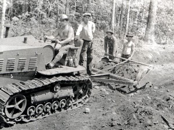 CCC workers build High Rock Road in Speculator