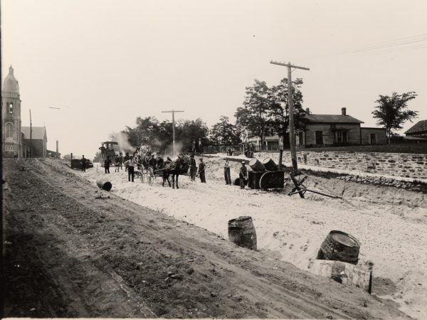 Building main street in Keeseville