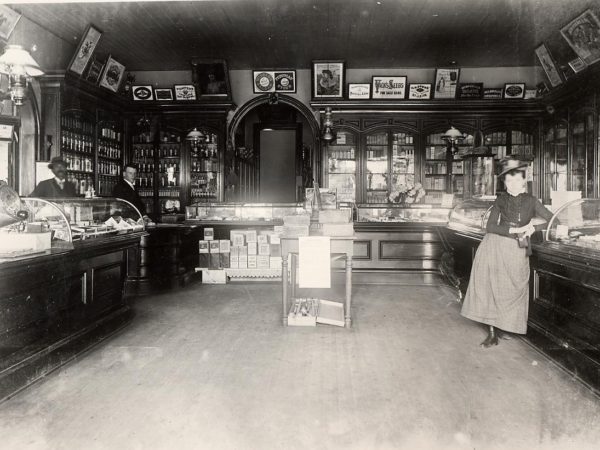 Interior of Mould’s Drug Store in Keeseville