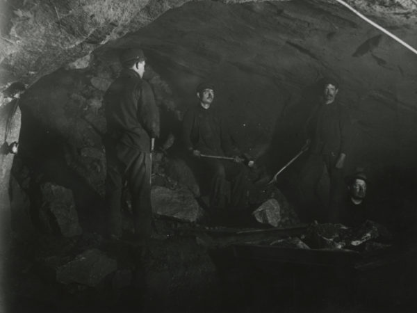 Operating a diamond drill at the Joker Mine in Mineville