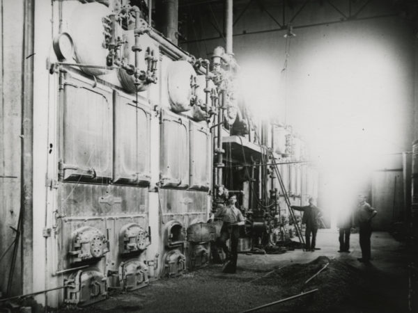 Boiler room of the Republic Steel Corporation’s turbine plant in Mineville