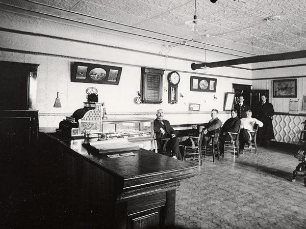 Reception area of the Iroquois House in Tupper Lake