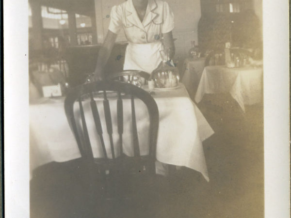 Waitress Mary Russell at the Saranac Inn in Saranac Lake