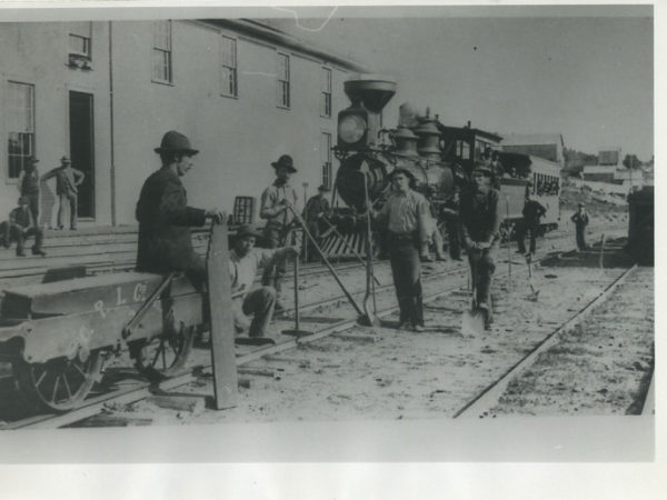 Crown Point Iron Company railroad workers in Ironville