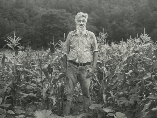 Beecher Harvey in a corn field in Warrensburg