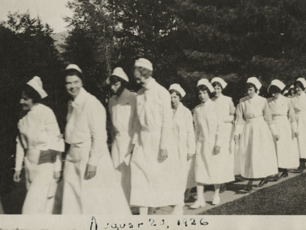 Nurses graduate from the D. Ogden Mills Training School for Nurses in Saranac Lake