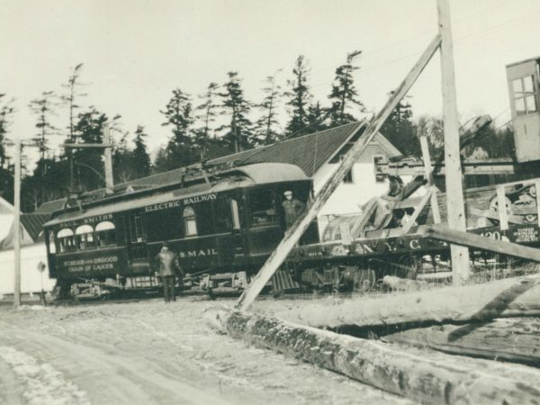 Paul Smith's Electric Railway Car in Paul Smiths