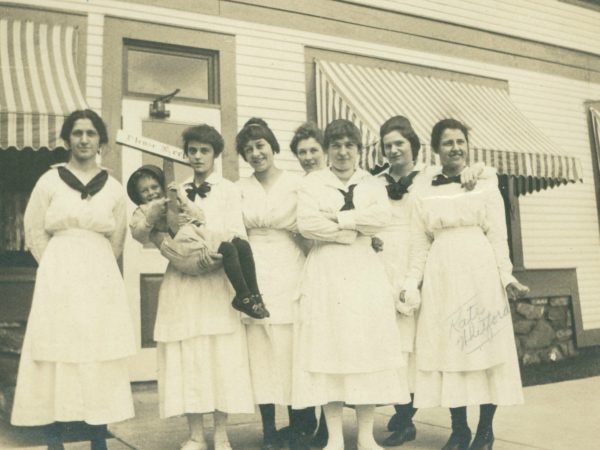 Female employees of Paul Smith’s Hotel in Paul Smiths