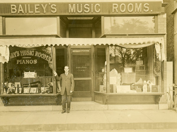 Outside the Bailey’s Music Rooms in Glens Falls