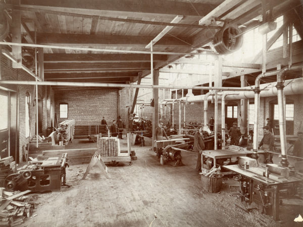 Inside the Kendrick and Brown Lumber Company in Glens Falls