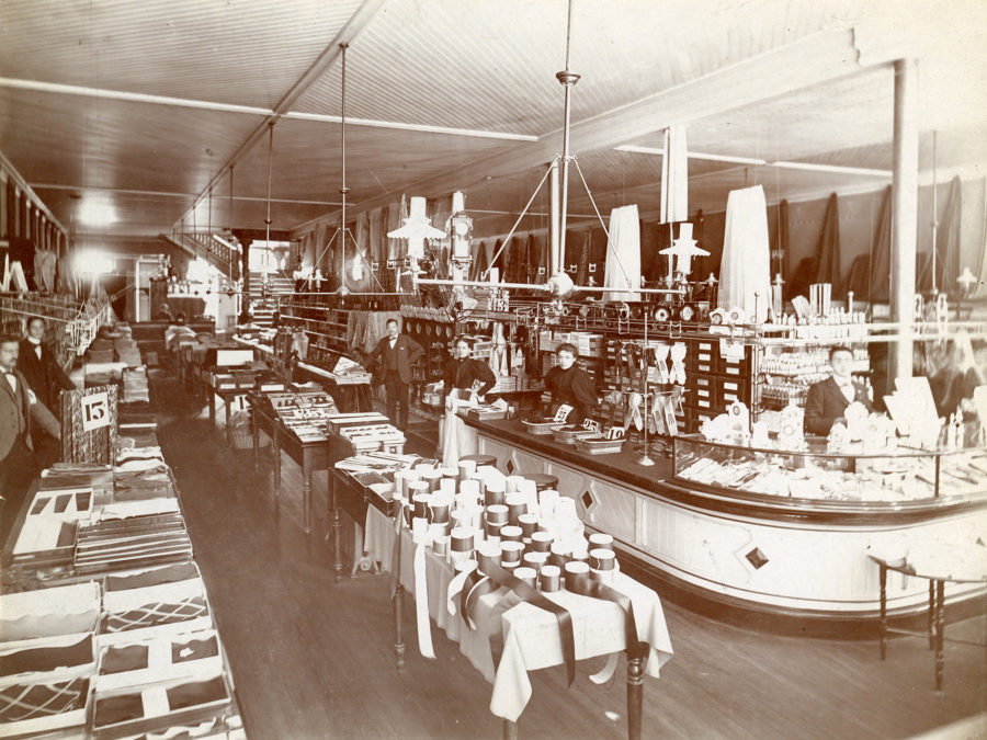 Shoppers at Fowler’s Department Store in Glens Falls