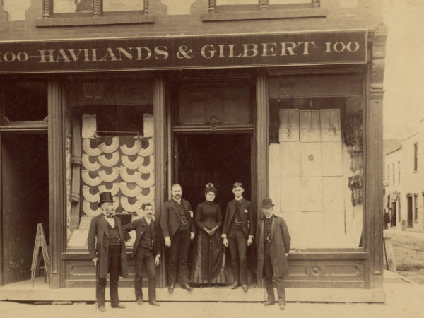 Employees outside Havilands & Gilbert in Glens Falls