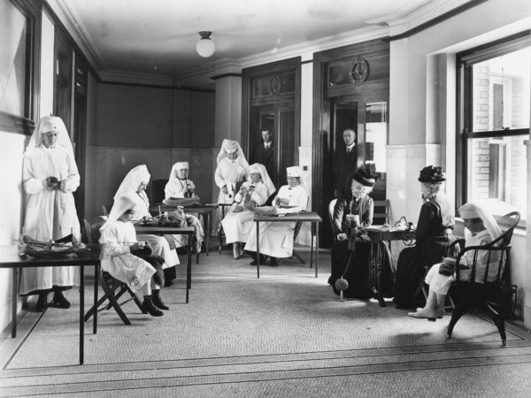 A group of nurses at the Red Cross in Glens Falls