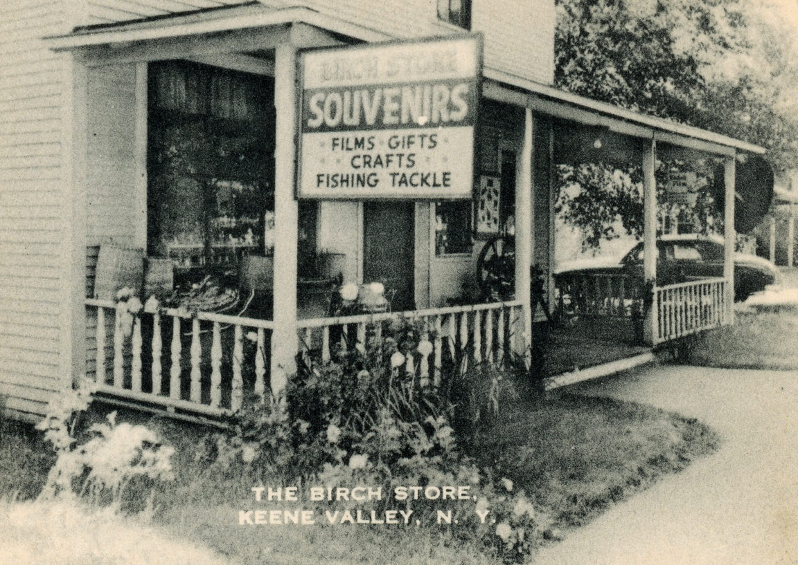 Outside the Birch Store in Keene Valley