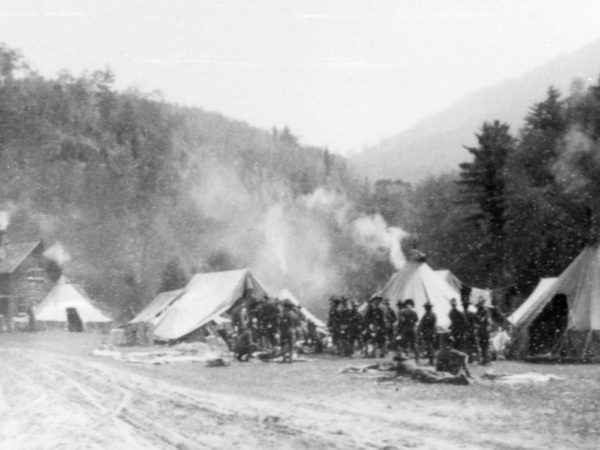 Soldiers encampment near Keene Valley