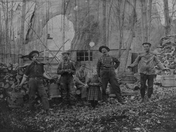 Group in front of the Beede sugar house