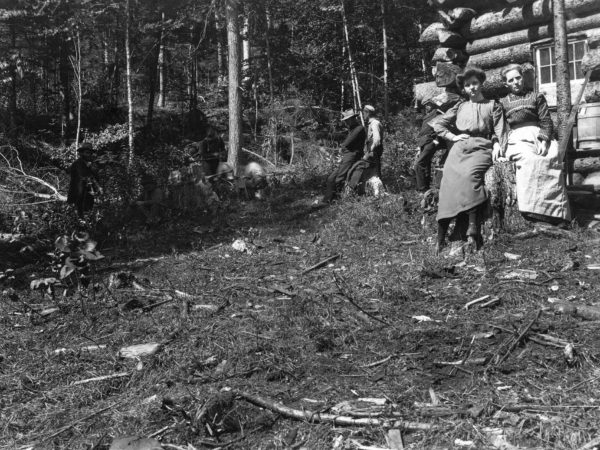 Two women at Hulls Lumber Camp