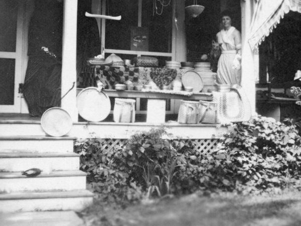 The porch of the Women’s Exchange in Keene Valley