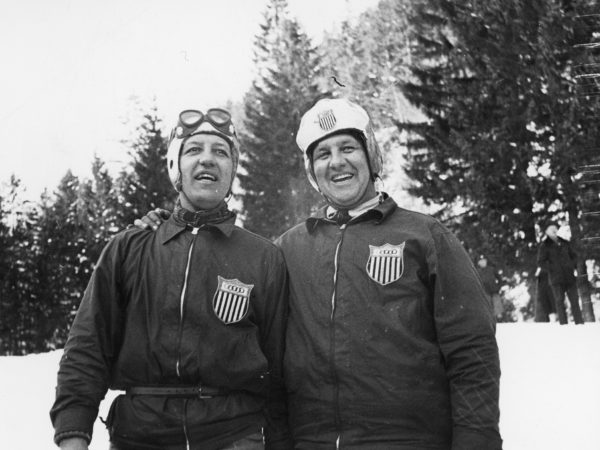 Olympic athletes at the 1936 winter games