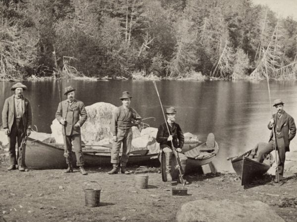 Guides with their boats in Keene Valley