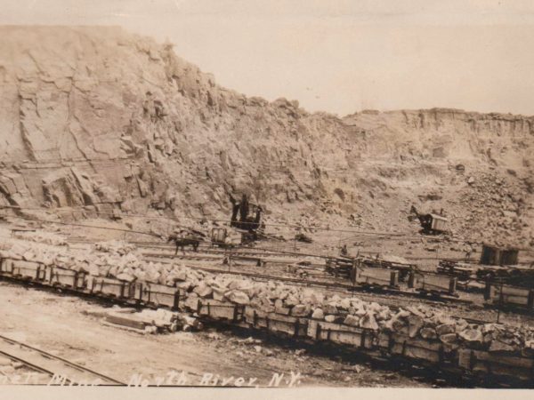 Garnet mine in in North River