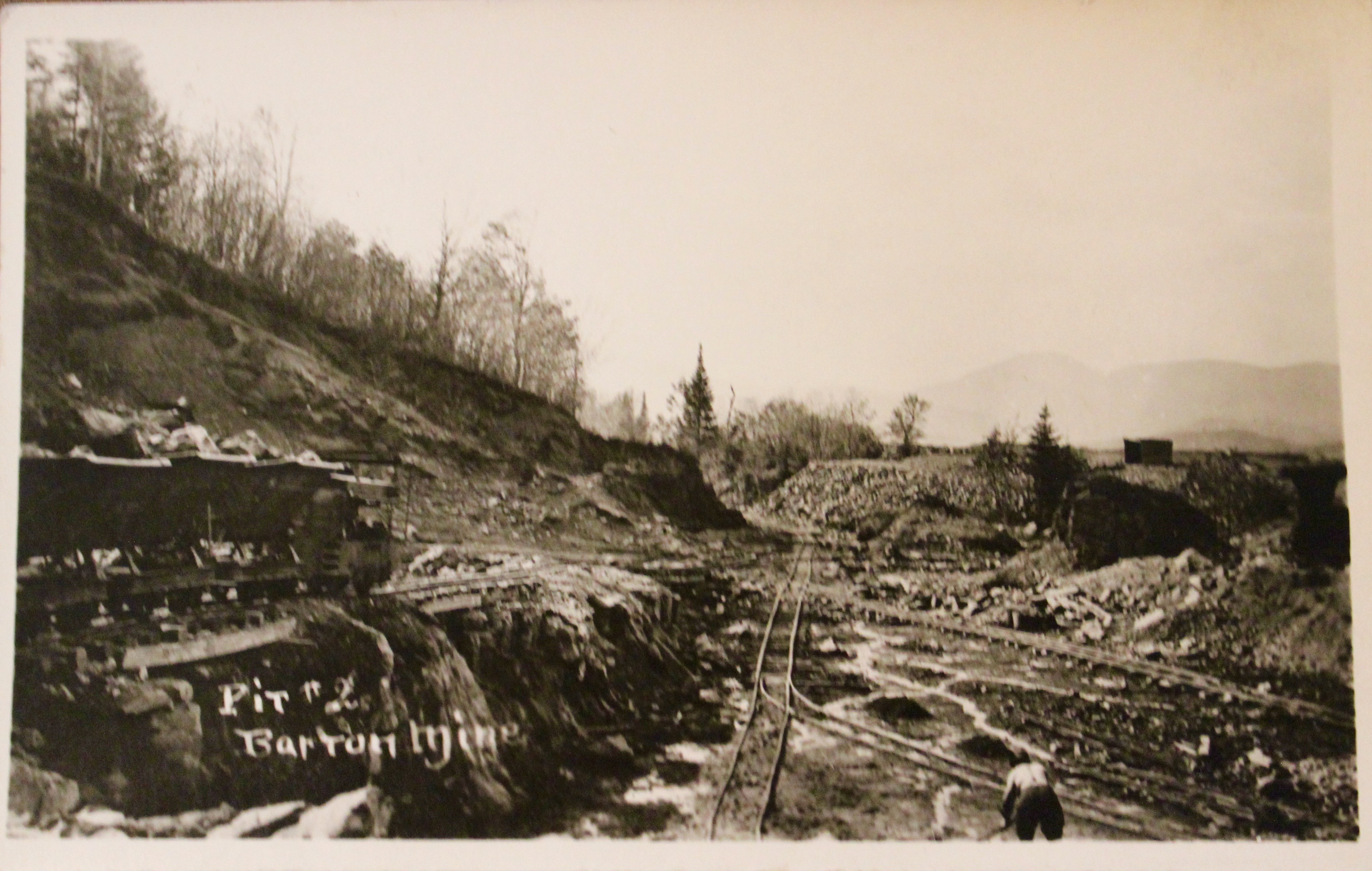 A miner at work in Pit 2 of Barton Mines in Ruby Mountain
