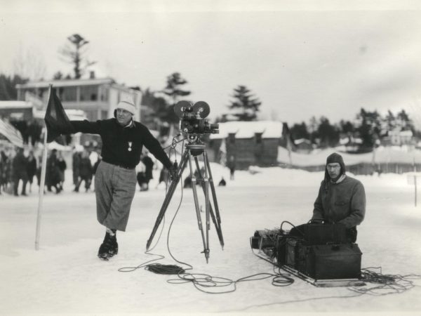 Shooting a silent movie on ice in Saranac Lake