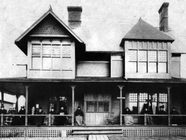 Tuberculosis patients at the Linwood Cottage in Saranac Lake