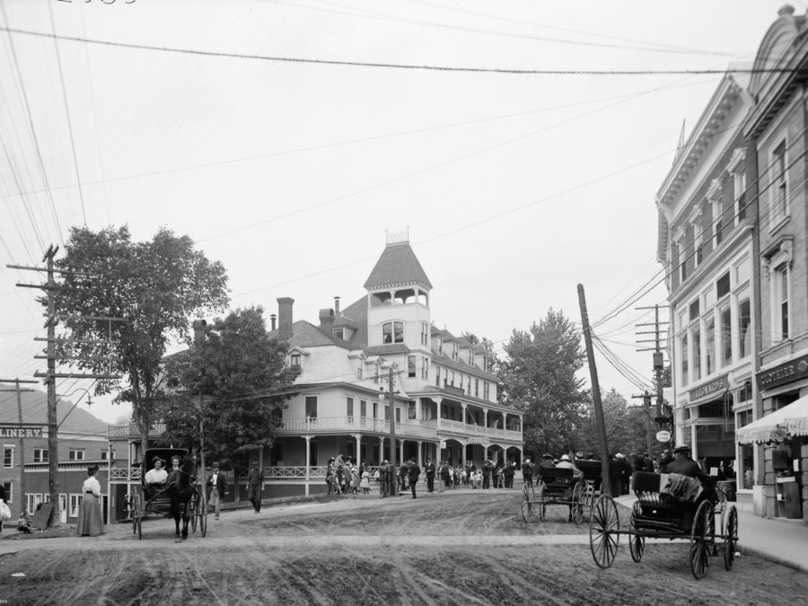 Doctor Locke in the center of his treatment circle in Williamsburg