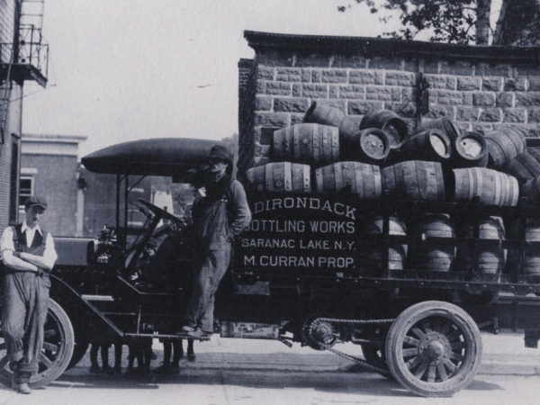 Deliverymen for the Adirondack Bottling Works in Saranac Lake