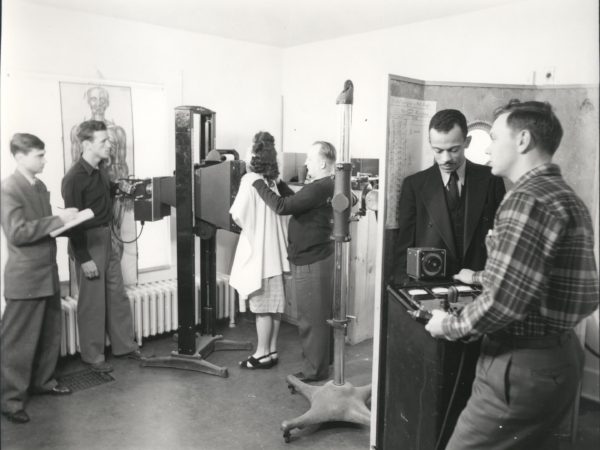 Taking x-rays at the Trudeau Sanitorium in Saranac Lake