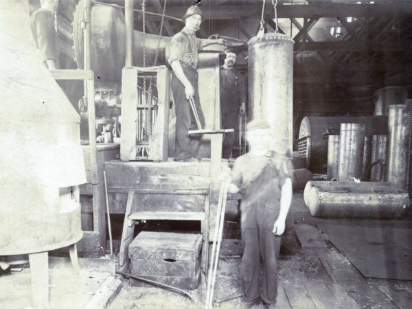 In the boiler shop of the Watertown Steam Engine Company