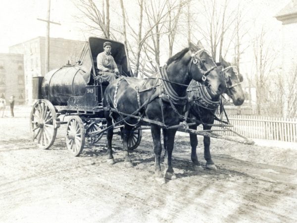 A Standard Oil Company delivery in Watertown