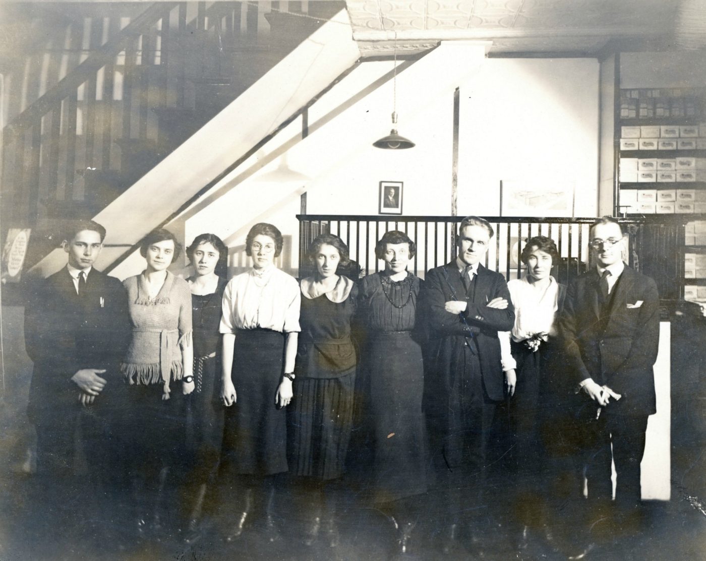 Employees of the G.R. Kinney Company Shoe store in Watertown
