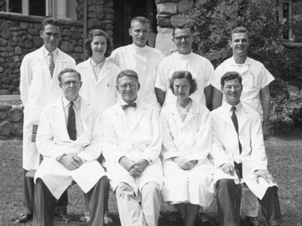 Staff and summer interns of the Trudeau Sanatorium