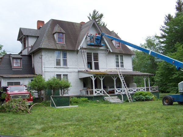 House painter Marcy Neville in Keene Valley