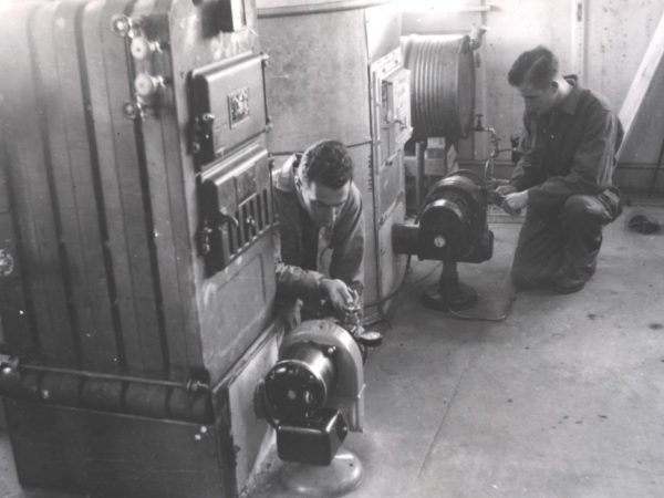 : Students at the heating ventilation & air conditioning program at the SUNY Canton Agricultural and Technology College