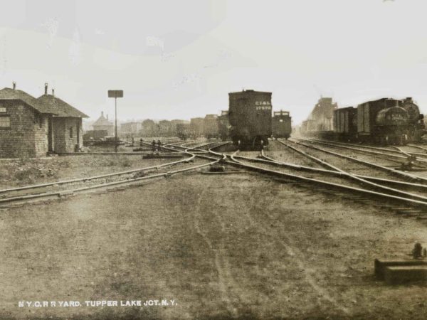 New York Central Railroad switching yard at Tupper Lake Junction