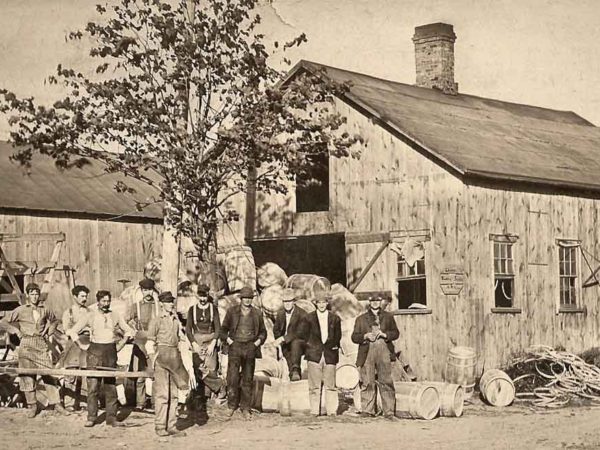 A cooper’s shop in the western Adirondacks