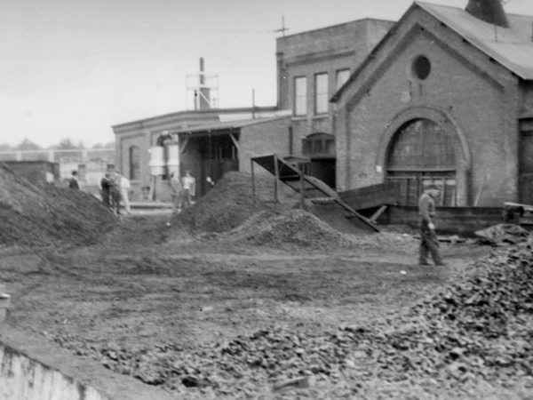 Exterior of a coal plant in Plattsburgh