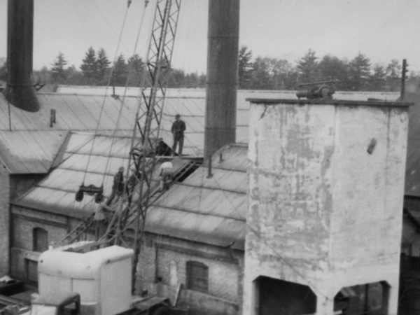 Workers at a coal plant in Plattsburgh