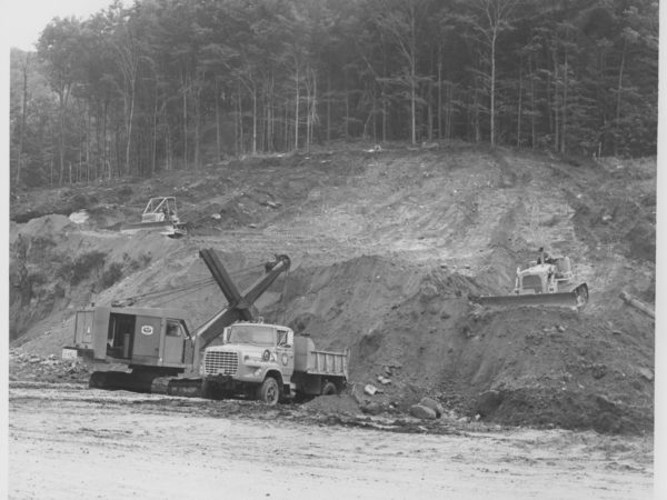 Construction on Big Tupper in Tupper Lake