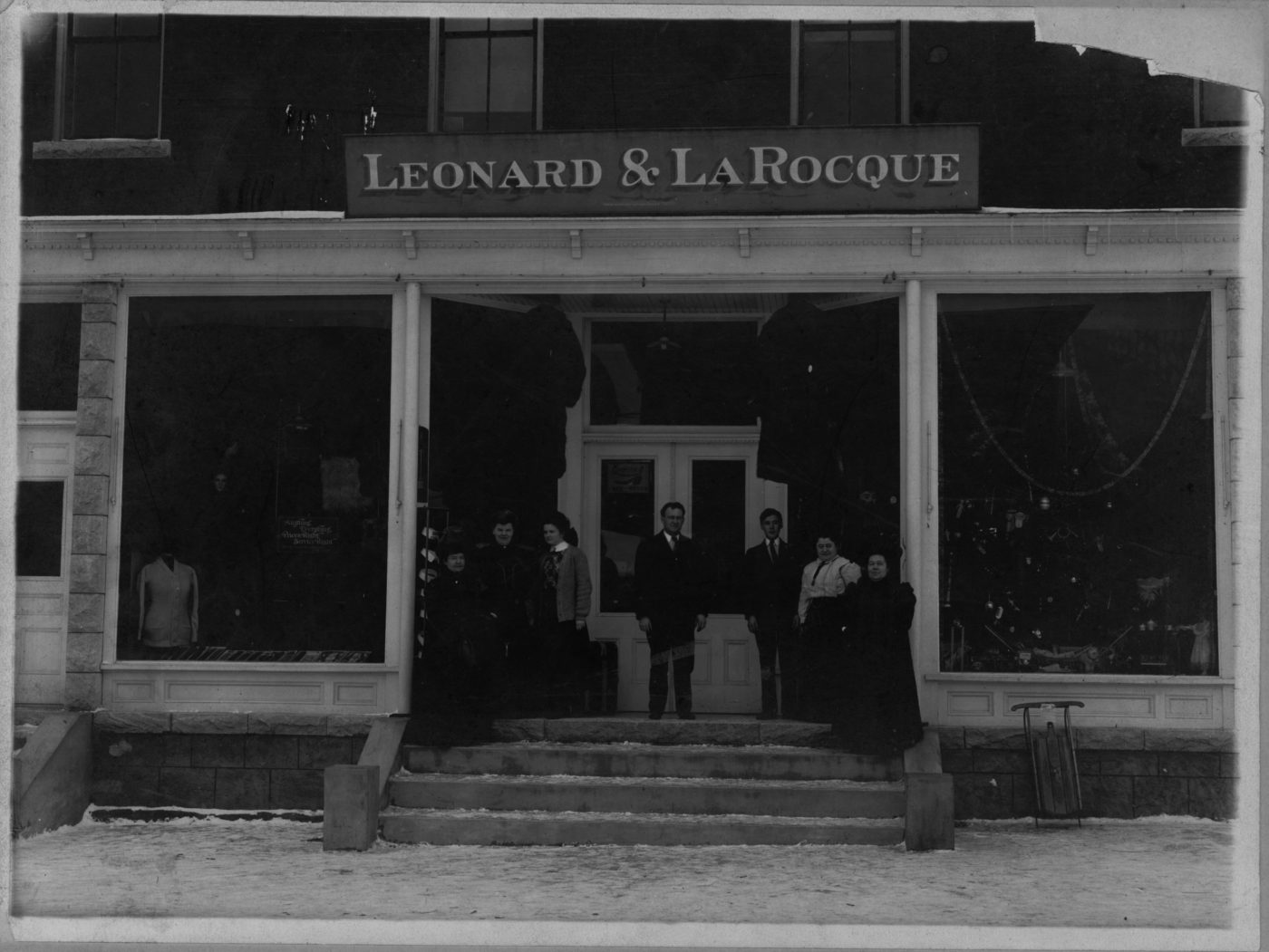 Exterior of the Leonard & LaRocque store in Tupper Lake