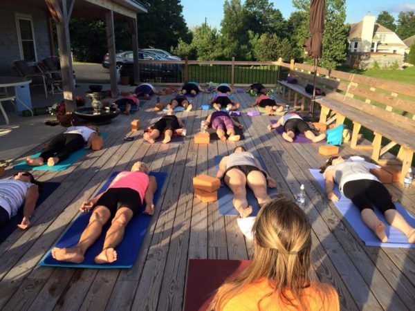 Teaching a Yoga Class in West Chazy