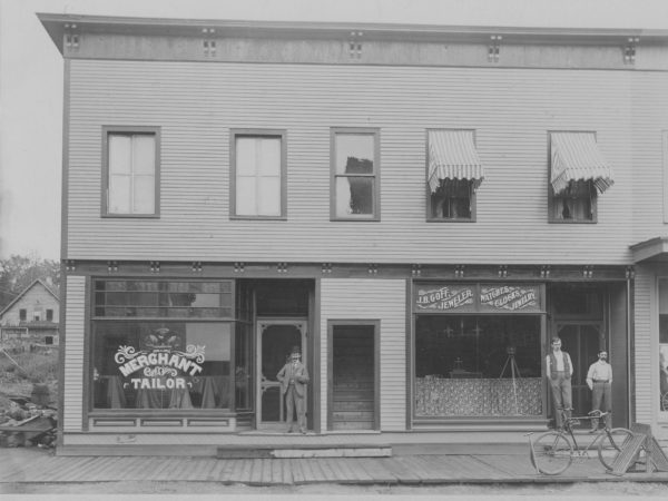 Businesses on Park Street in Tupper Lake