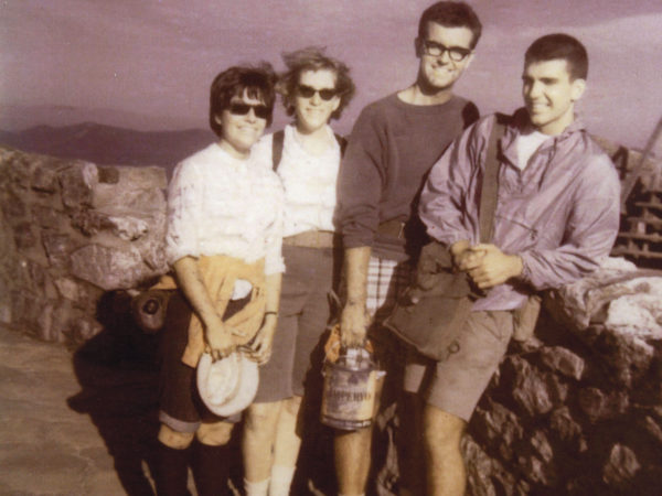 A work crew for Hawkeye Trail Cramp on Whiteface Mountain