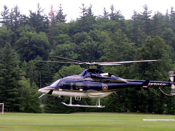 A DEC helicopter used for rescues in 2002